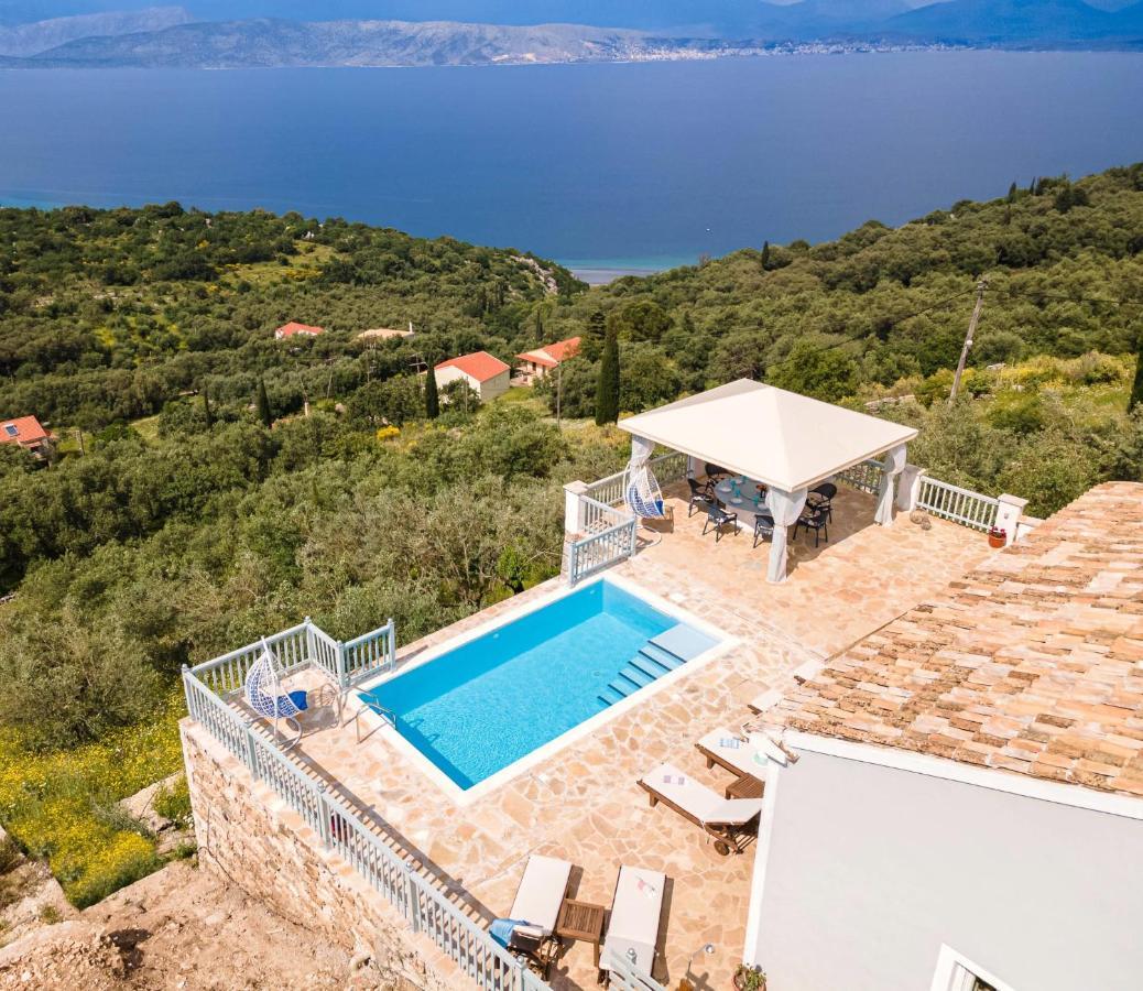 Villa Orizontas Corfu, Private Villa With Breathtaking Views Loutses エクステリア 写真