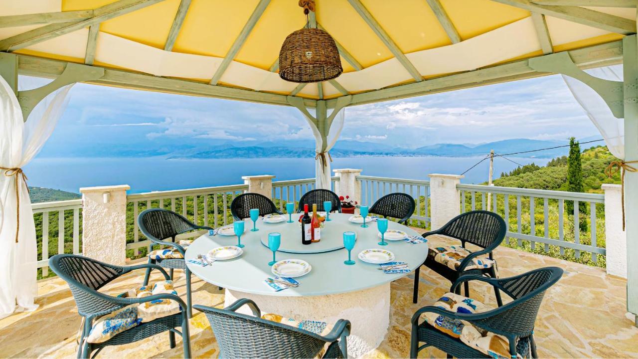Villa Orizontas Corfu, Private Villa With Breathtaking Views Loutses エクステリア 写真